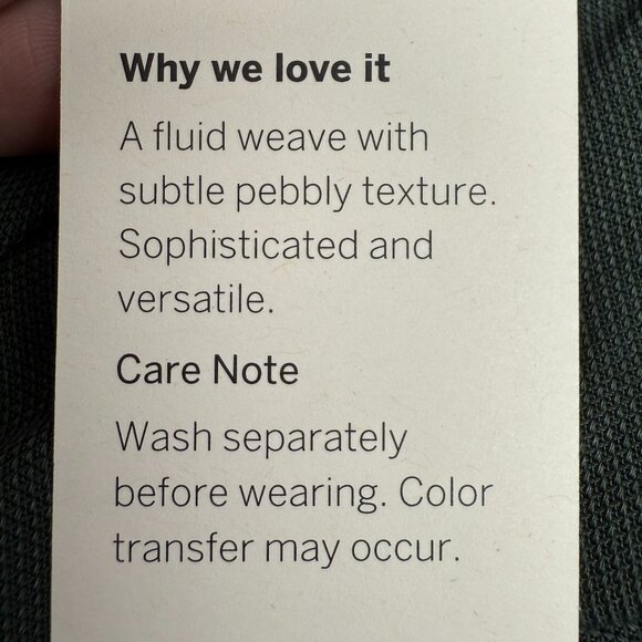 NWT Women's EILEEN FISHER Woven Tencel Straight Pant in "Deep Hemlock" | Size PL - Picture 10 of 11